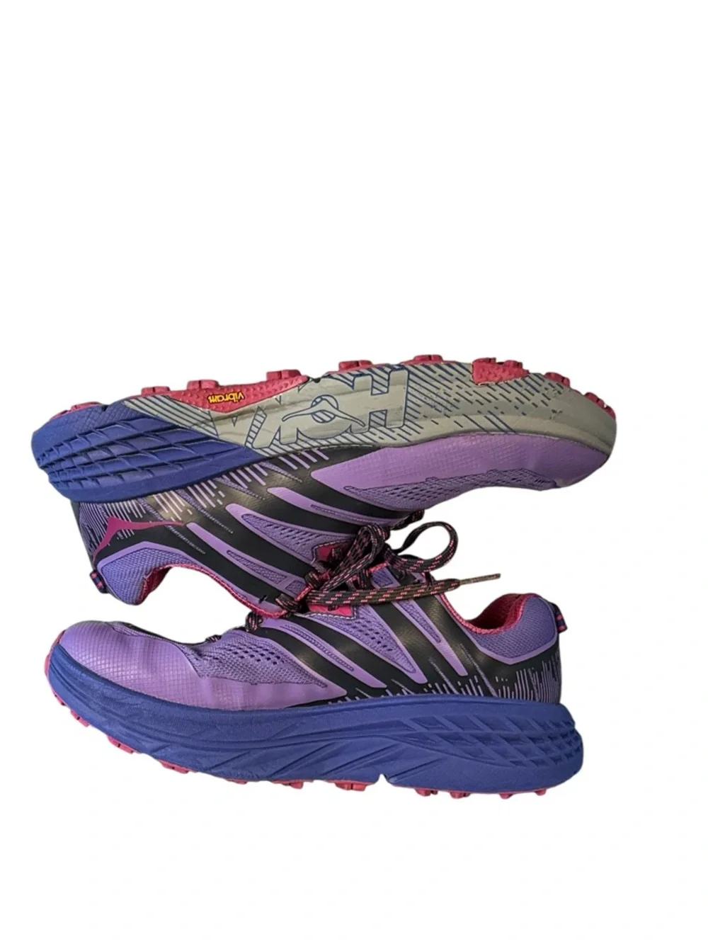 Hoka Speedgoat 3 Purple Vibram Sole Trail Running Shoe Size 9